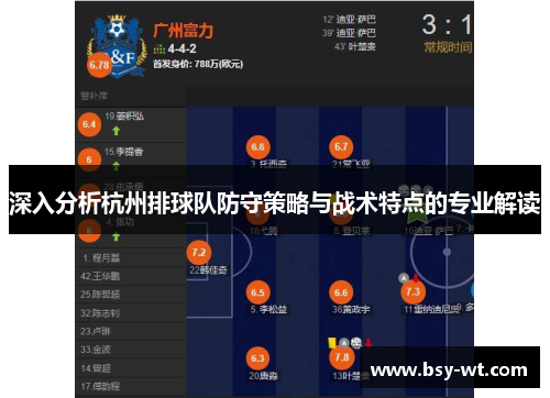 深入分析杭州排球队防守策略与战术特点的专业解读